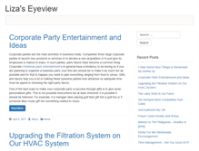 Tablet Screenshot of lizas-eyeview.com